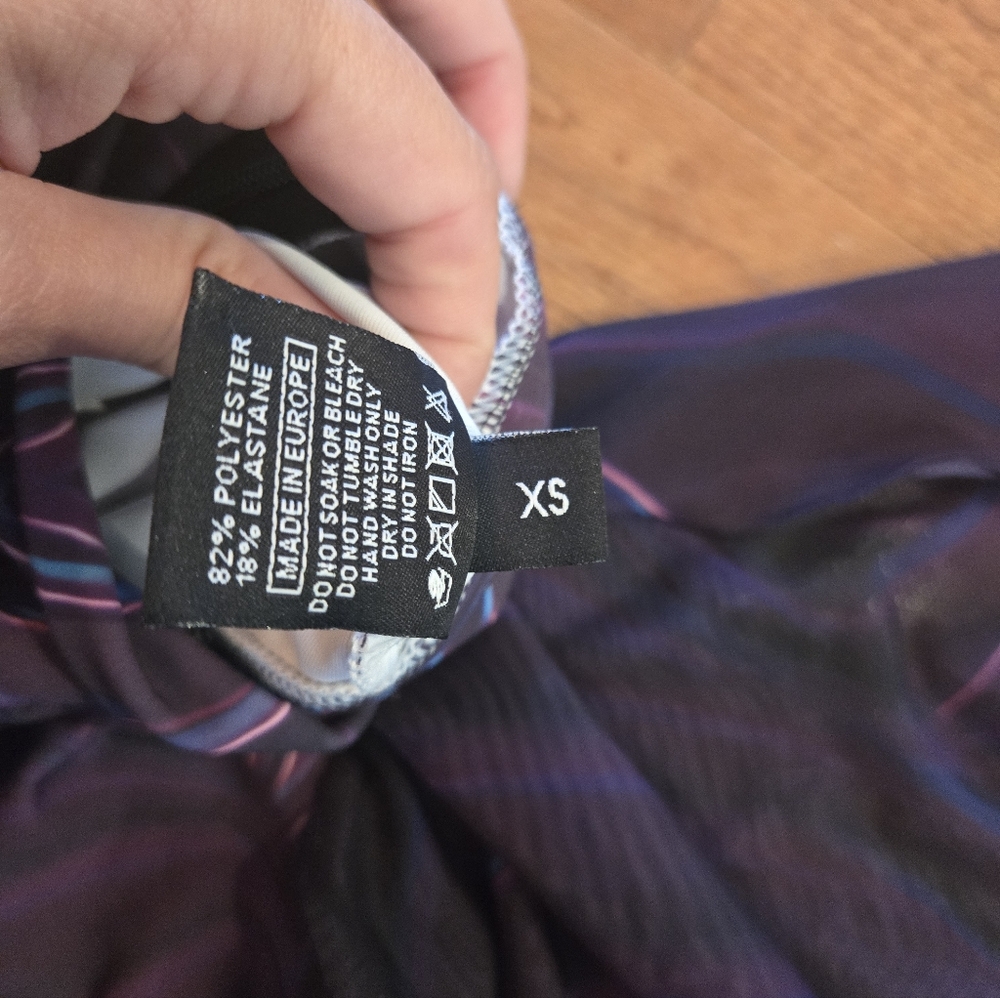 Purple Winged Bodysuit with Leg Straps - Picture 5 of 10